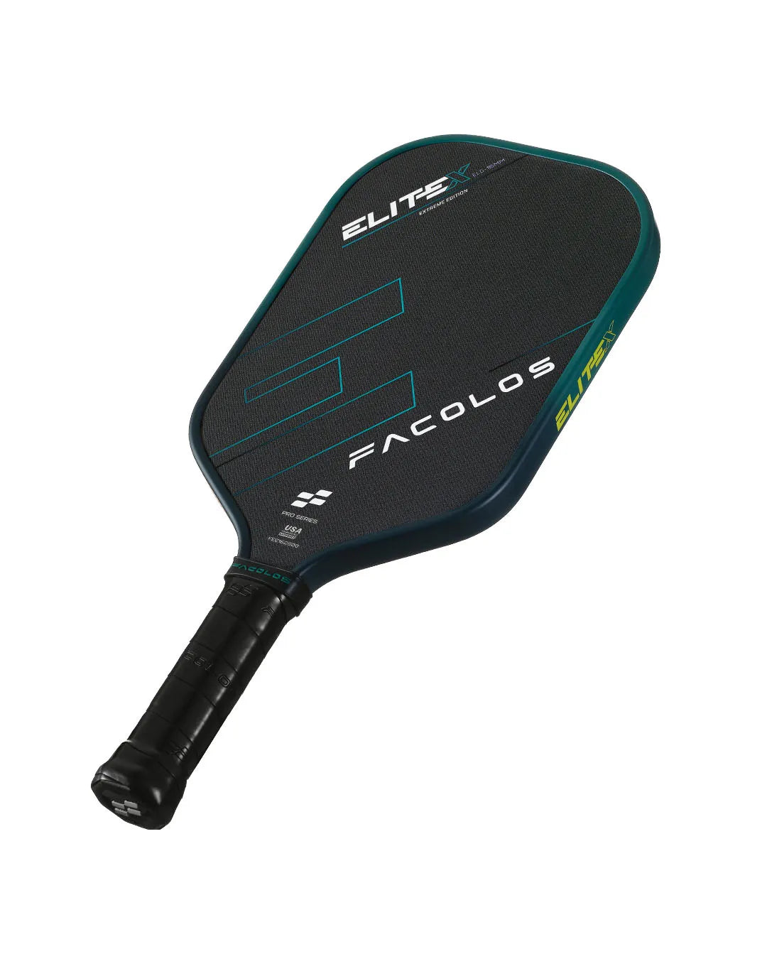 FACOLOS PRO SERIES ELITE X ELONGATED 16MM - GREEN PICKLEBALL PADDLE