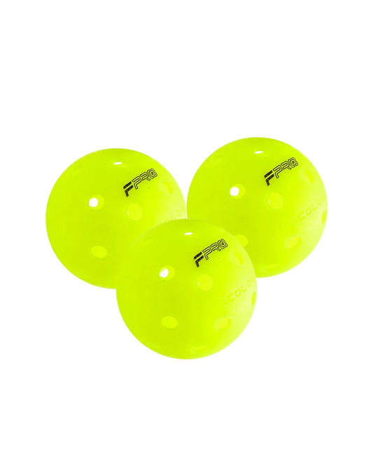 FACOLOS F-PRO GEN 2 PERFORMANCE PICKLEBALLS (PACK OF 3)- NEON