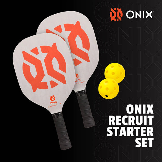 ONIX RECRUIT PICKLEBALL STARTER KIT 10MM PICKLEBALL PADDLE