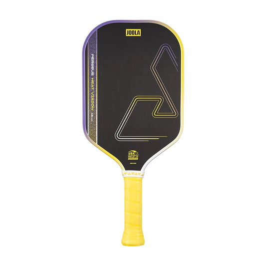 JOOLA Perseus Heat Vision 16MM Flash Yellow Pickleball Paddle Front View