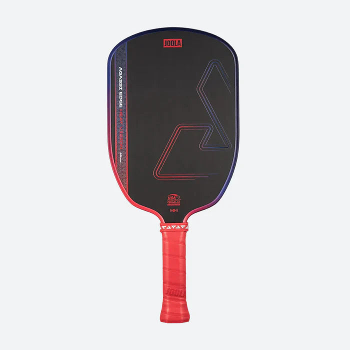 JOOLA AGASSI EDGE HEAT VISION 16MM -BLAZE RED PICKLEBALL PADDLE