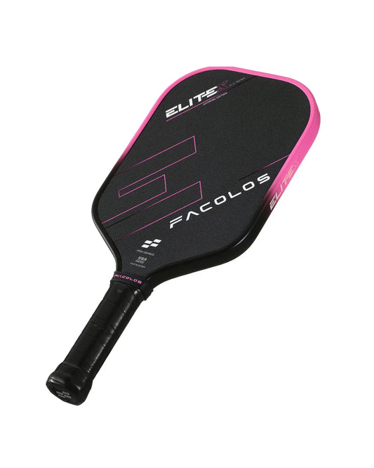 FACOLOS PRO SERIES ELITE X ELONGATED 16MM – PINK PICKLEBALL PADDLE