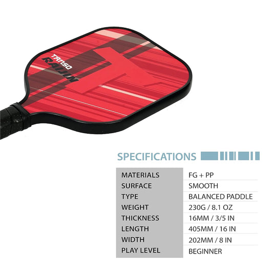 TANSO Raijin Fiberglass Pickleball Paddle (220 Grams Paddle, Light Weight + Hexa Core, Wider Neck for Larger Sweet Spot)