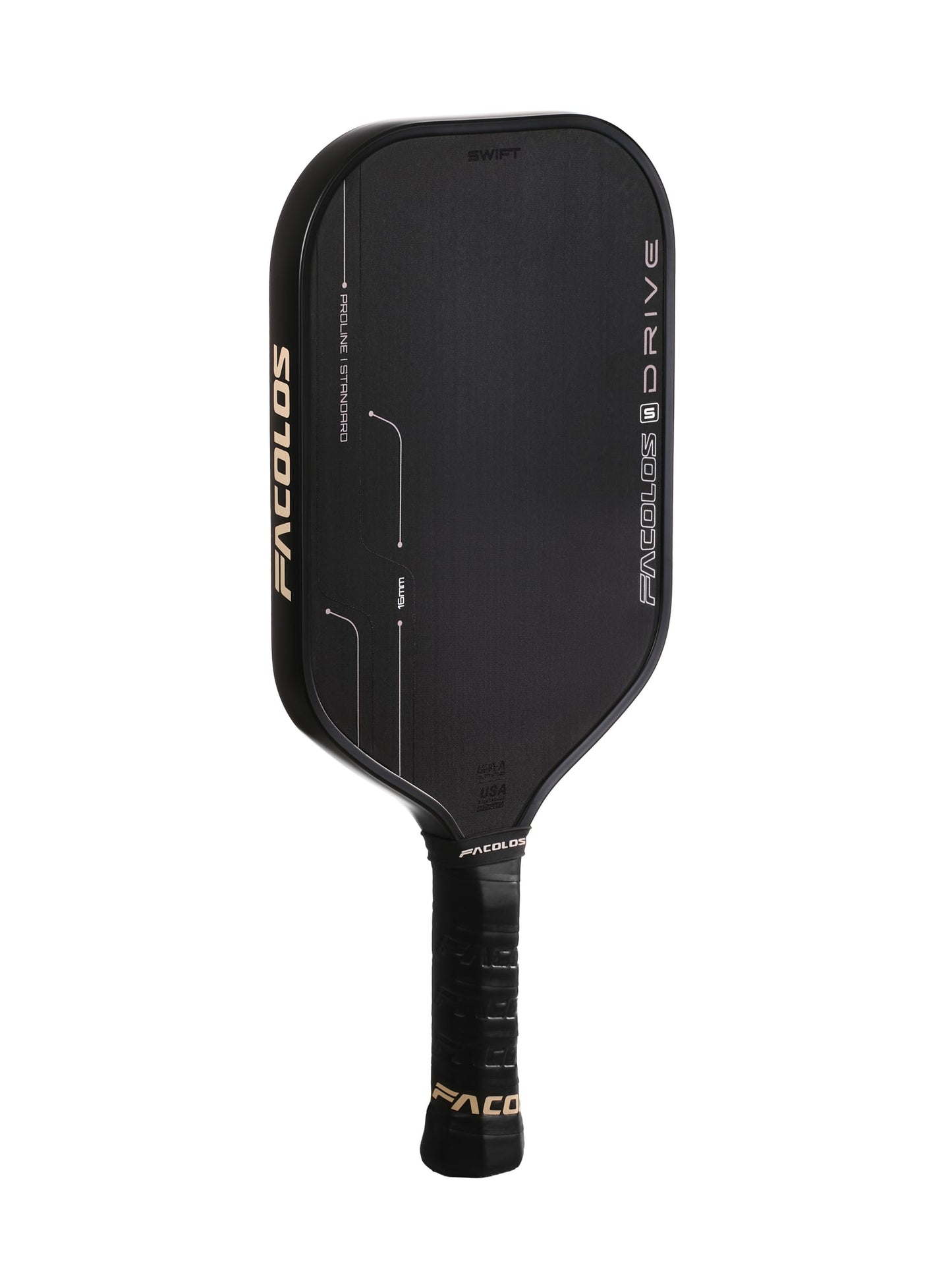 FACOLOS PRO SERIES DRIVE SWIFT 16MM - SAND PICKLEBALL PADDLE