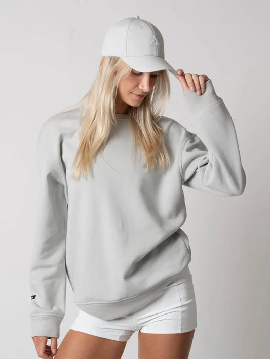 JOOLA UNISEX FLEECE CREW GRAVITY GRAY HEATHER