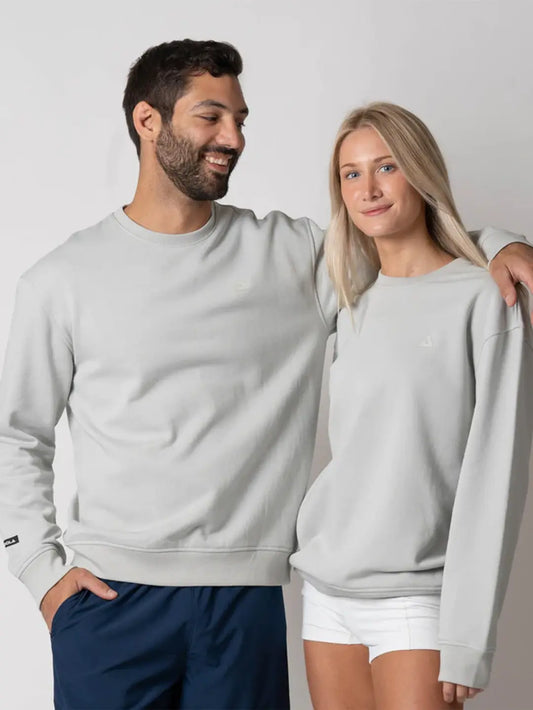 JOOLA UNISEX FLEECE CREW GRAVITY GRAY HEATHER
