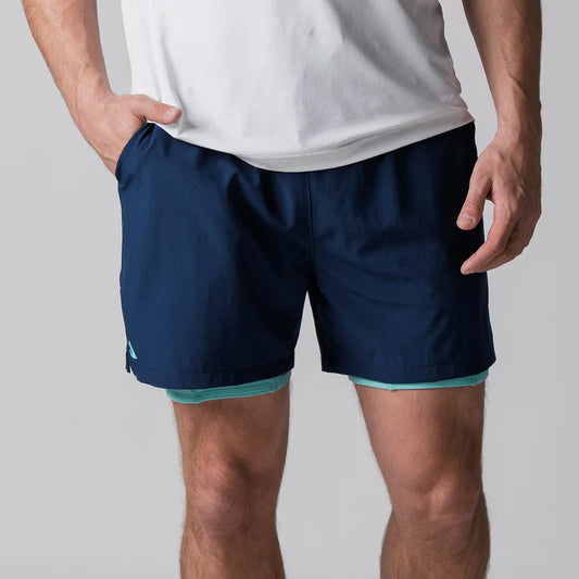 JOOLA MEN'S WOVEN 2-IN-1 SHORTS NAVY