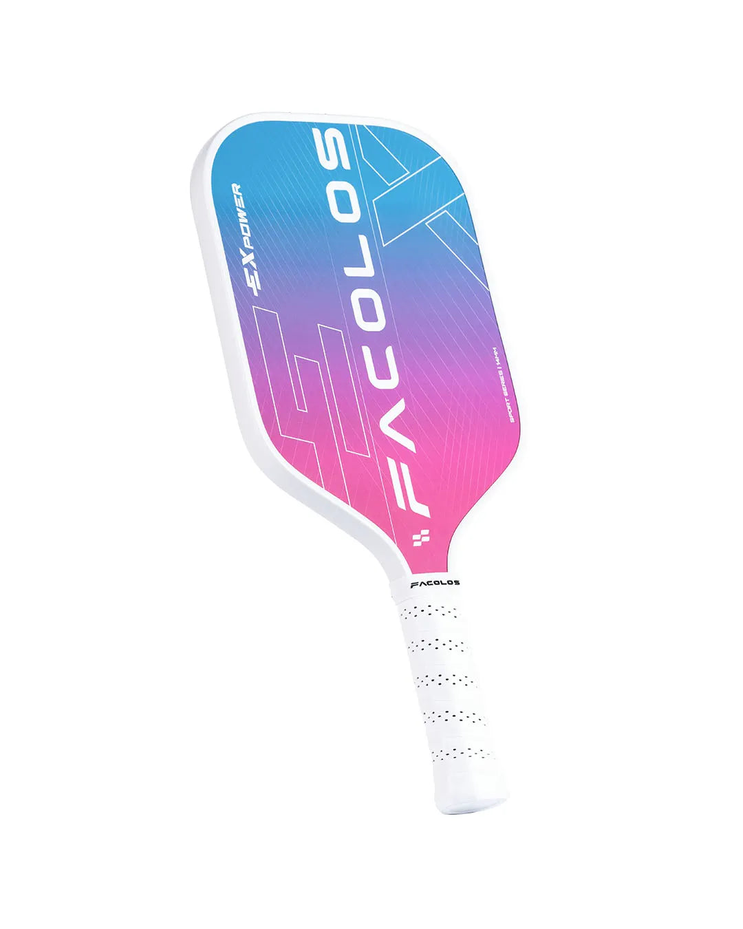 FACOLOS SPORTS SERIES EX POWER (SET OF 2 PADDLES + BALLS) 14MM – WHITE PICKLEBALL PADDLE