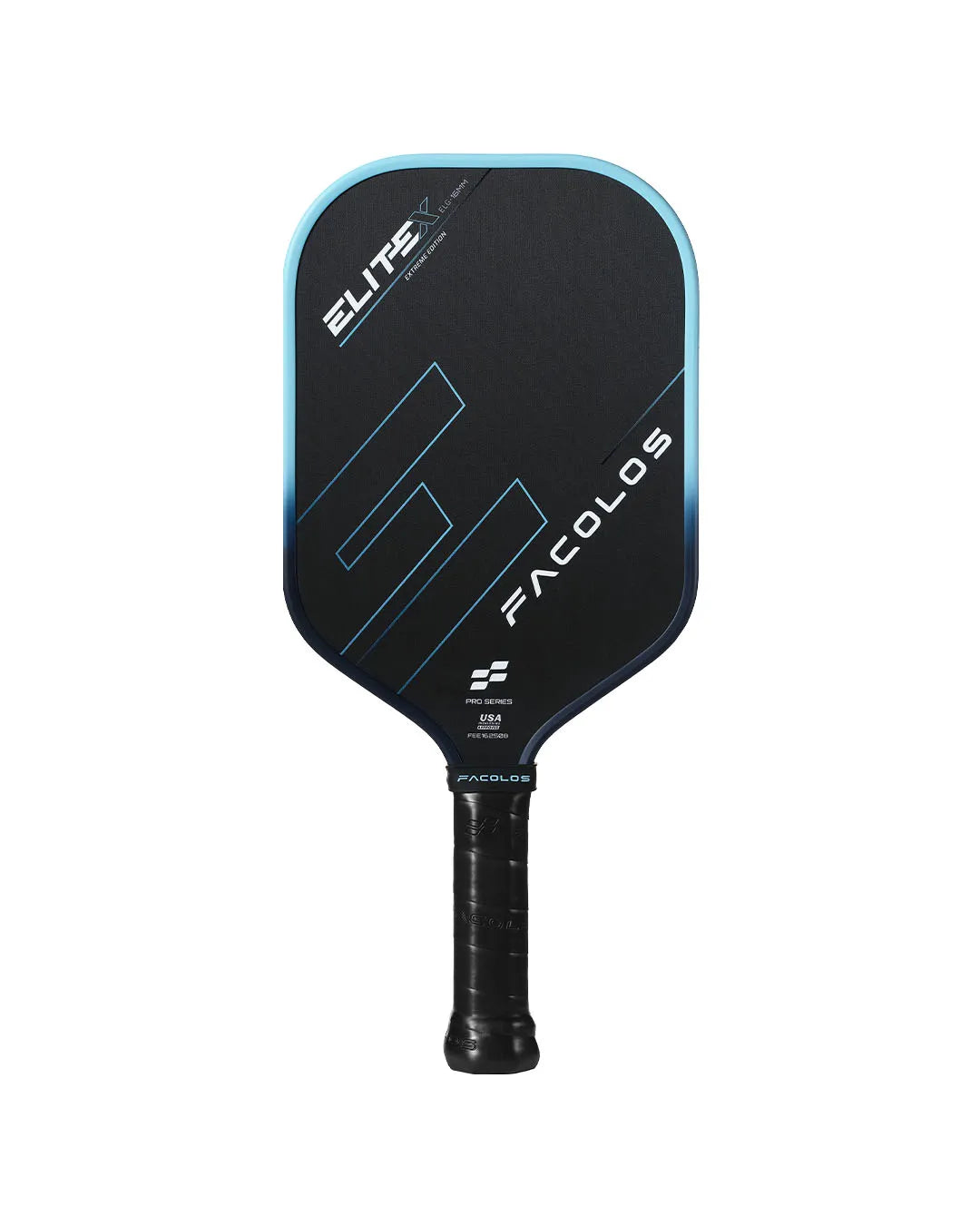 FACOLOS PRO SERIES ELITE X ELONGATED 16MM – BLUE PICKLEBALL PADDLE