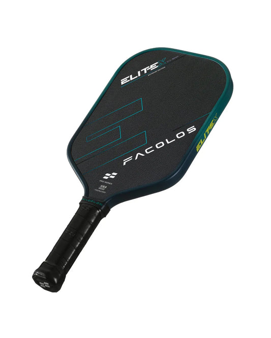 FACOLOS PRO SERIES ELITE X ELONGATED 16MM - GREEN PICKLEBALL PADDLE