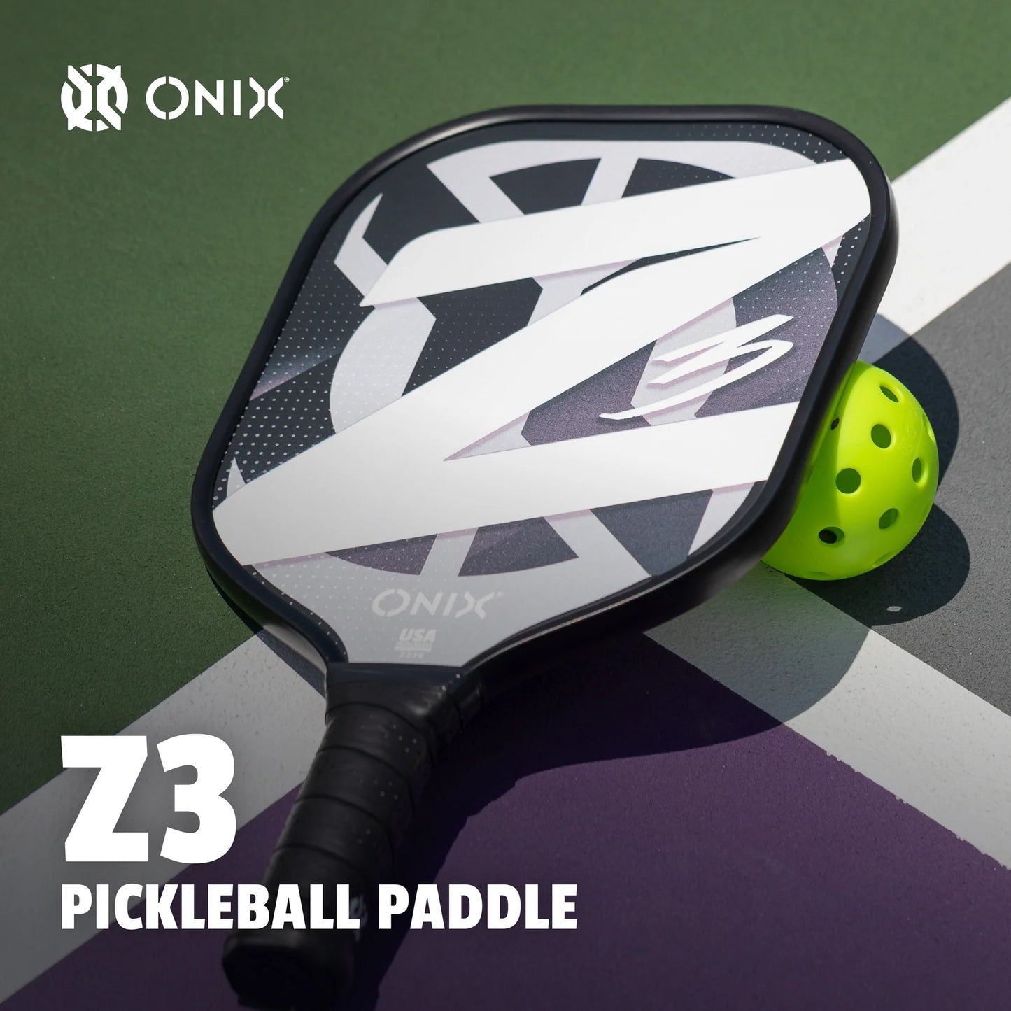 ONIX Z3 COMPOSITE 14MM  -BLACK PICKLEBALL PADDLE