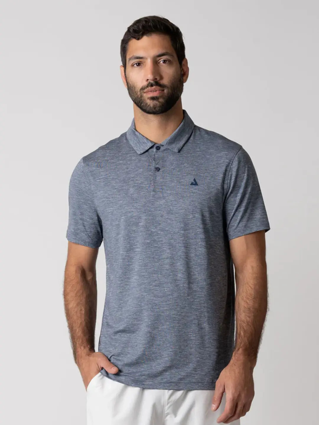 JOOLA MEN'S CLUB POLO GREY HEATHER