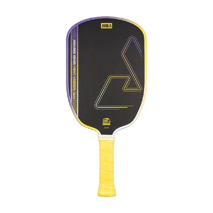 JOOLA AGASSI EDGE HEAT VISION 16MM -FLASH YELLOW PICKLEBALL PADDLE