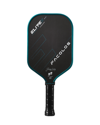 FACOLOS LIMITED EDITION ELITE X ELONGATED MALAY CHROME 16MM - GREEN PICKLEBALL PADDLE