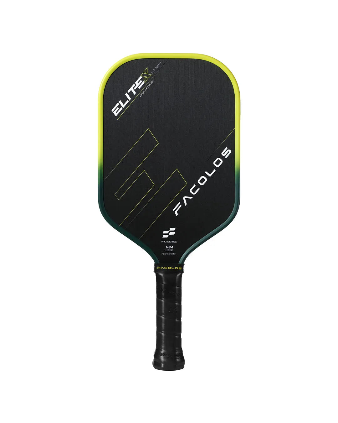 FACOLOS PRO SERIES ELITE X ELONGATED 16MM - NEON PICKLEBALL PADDLE