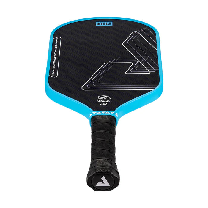 JOOLA Hyperion Double Vision Paddle Side Angle View Blue