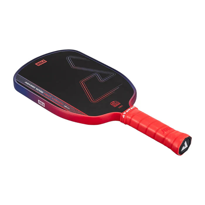 JOOLA Agassi Edge Heat Vision Paddle Side Angle View Red