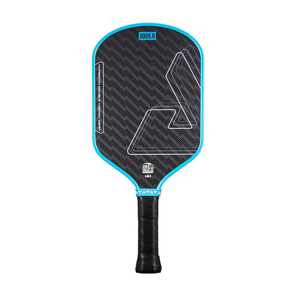 JOOLA Hyperion Double Vision 16MM Bolt Blue Pickleball Paddle Front View