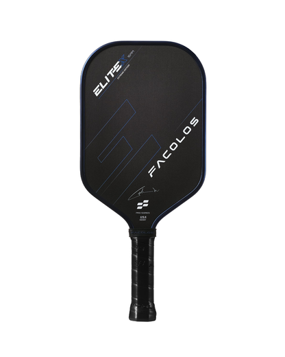 FACOLOS LIMITED EDITION ELITE X ELONGATED MALAY CHROME 16MM - BLUE PICKLEBALL PADDLE