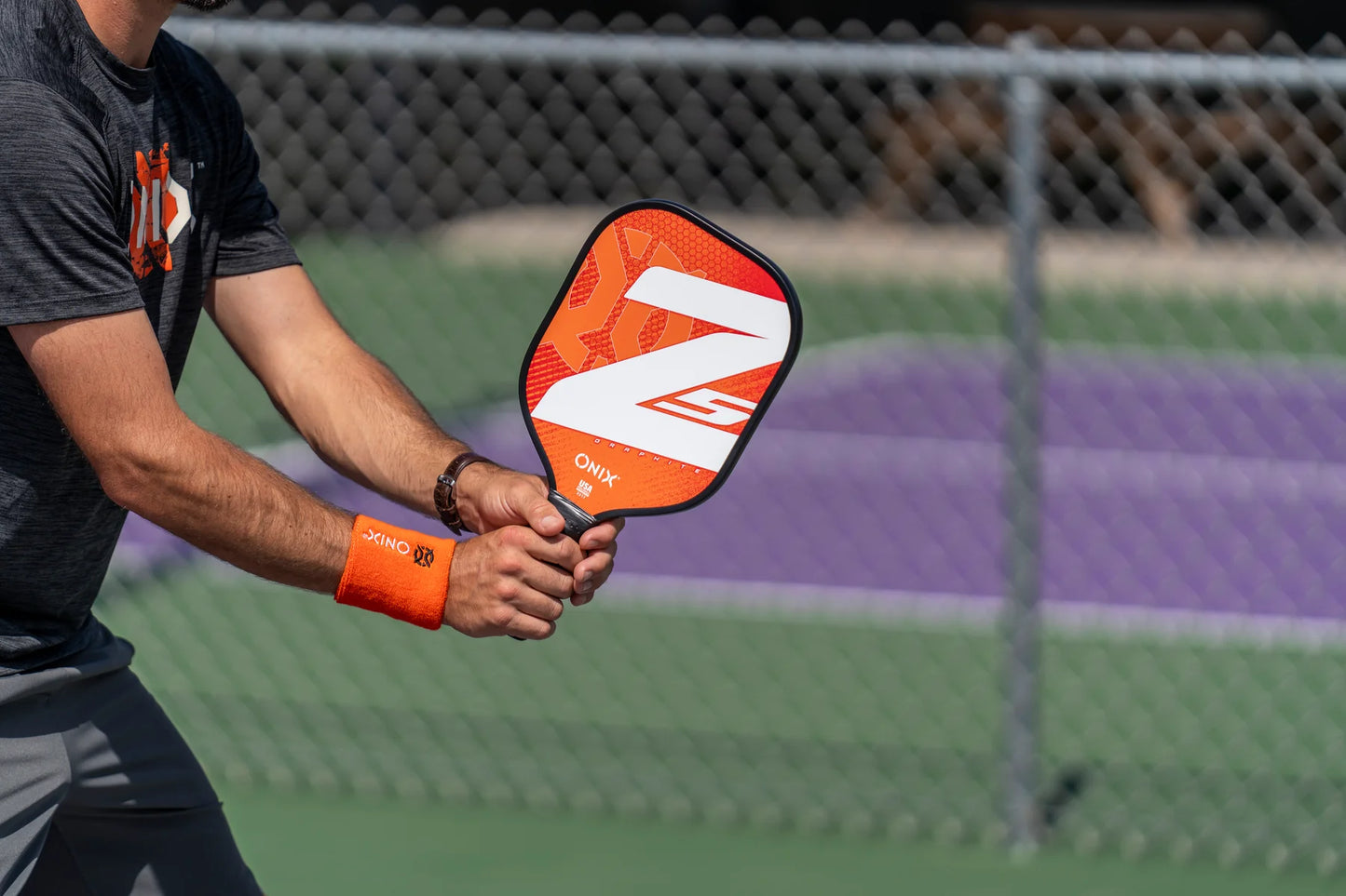 ONIX Z5 MOD V2 GRAPHITE  10MM -ORANGE PICKLEBALL PADDLE