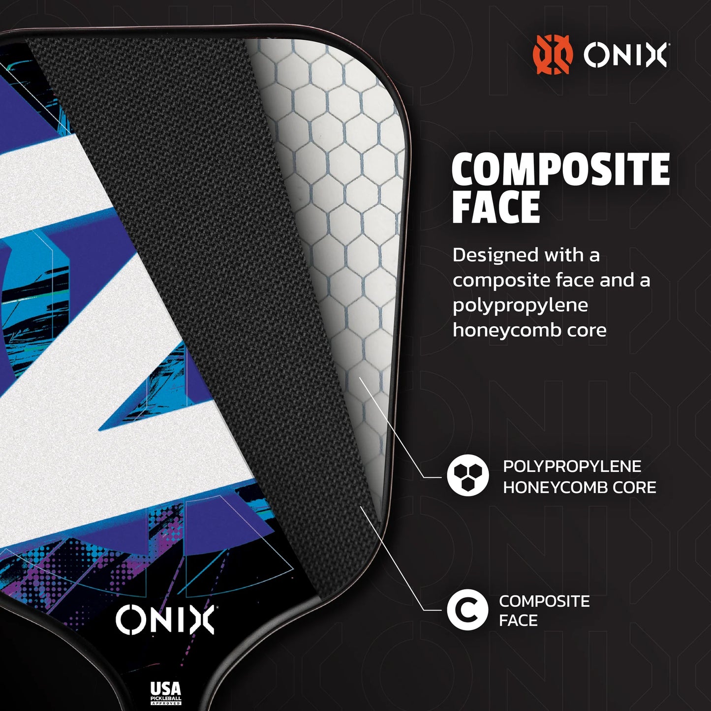 ONIX Z1 STARTER PICKLEBALL KIT 12MM PICKLEBALL PADDLE