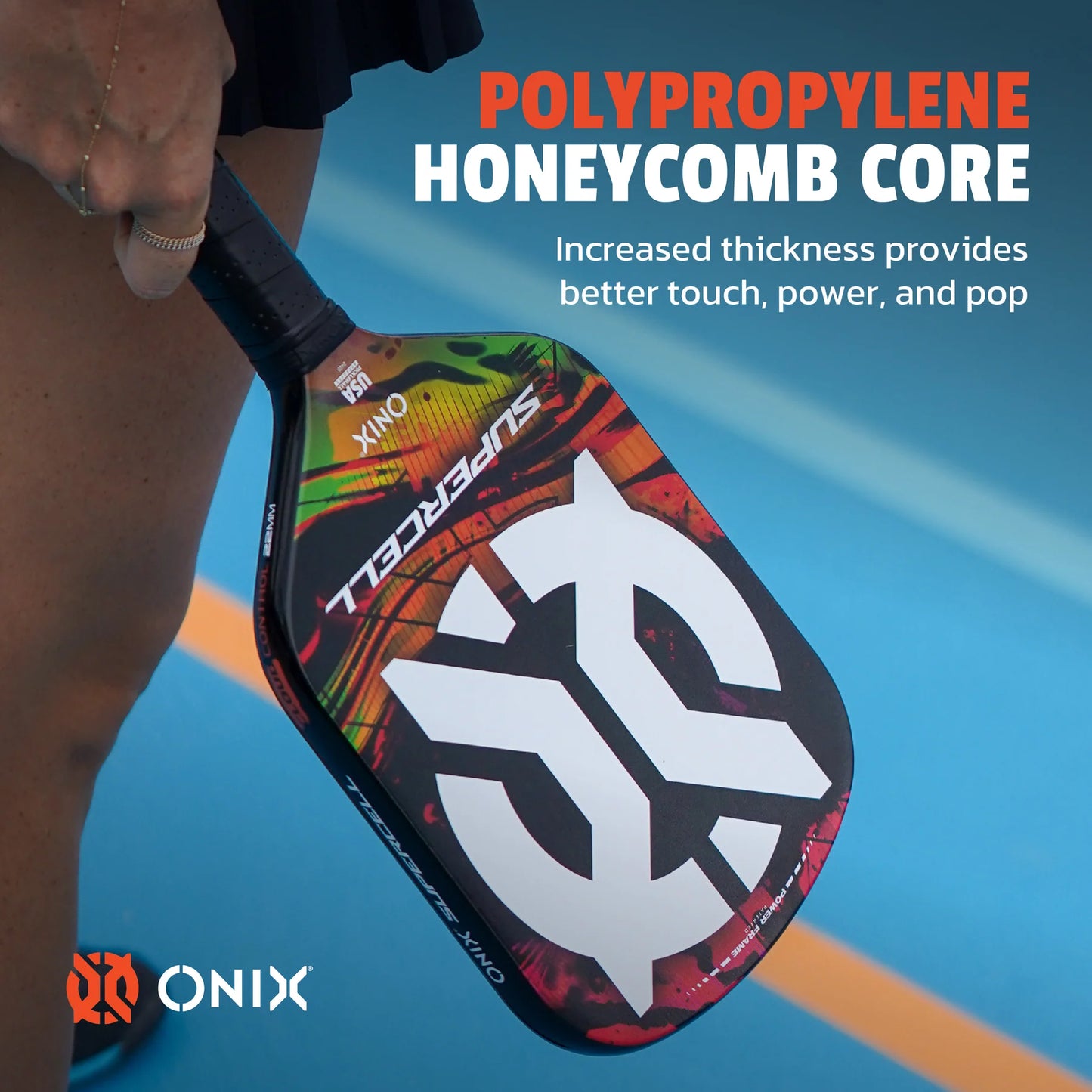 ONIX SUPERCELL 22MM -ORANGE PICKLEBALL PADDLE