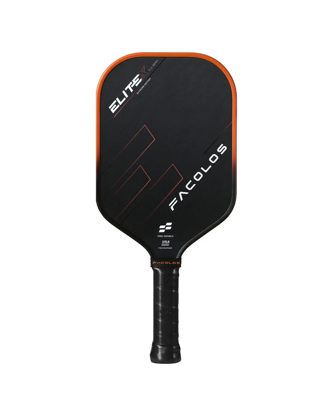 FACOLOS PRO SERIES ELITE X ELONGATED 16MM - ORANGE PICKLEBALL PADDLE