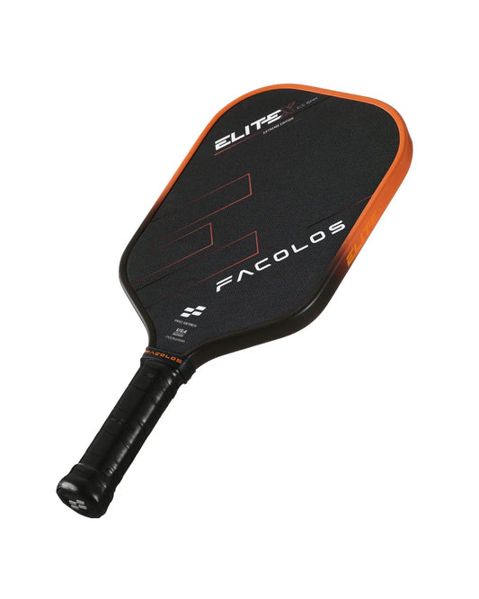 FACOLOS PRO SERIES ELITE X ELONGATED 16MM - ORANGE PICKLEBALL PADDLE