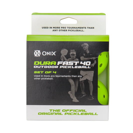 ONIX DURA FAST-40 PICKLEBALLS(PACK OF 4) - NEON