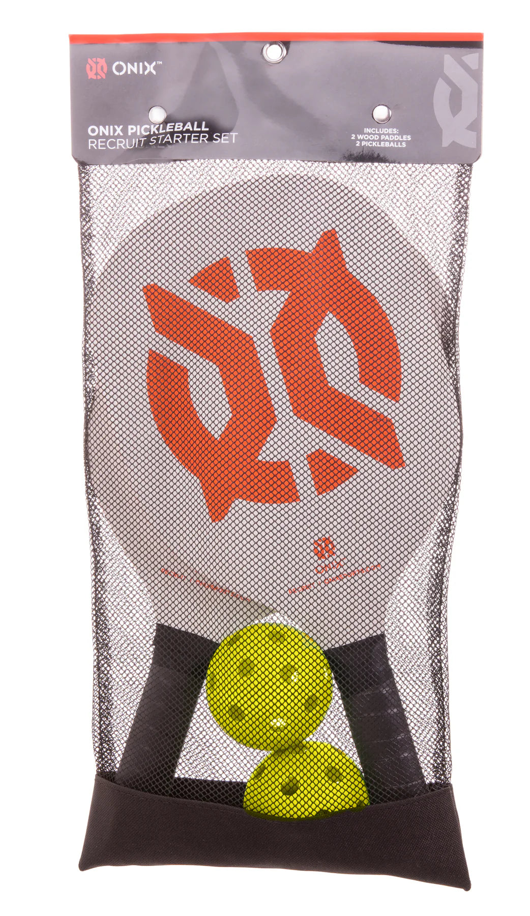ONIX RECRUIT PICKLEBALL STARTER KIT 10MM PICKLEBALL PADDLE