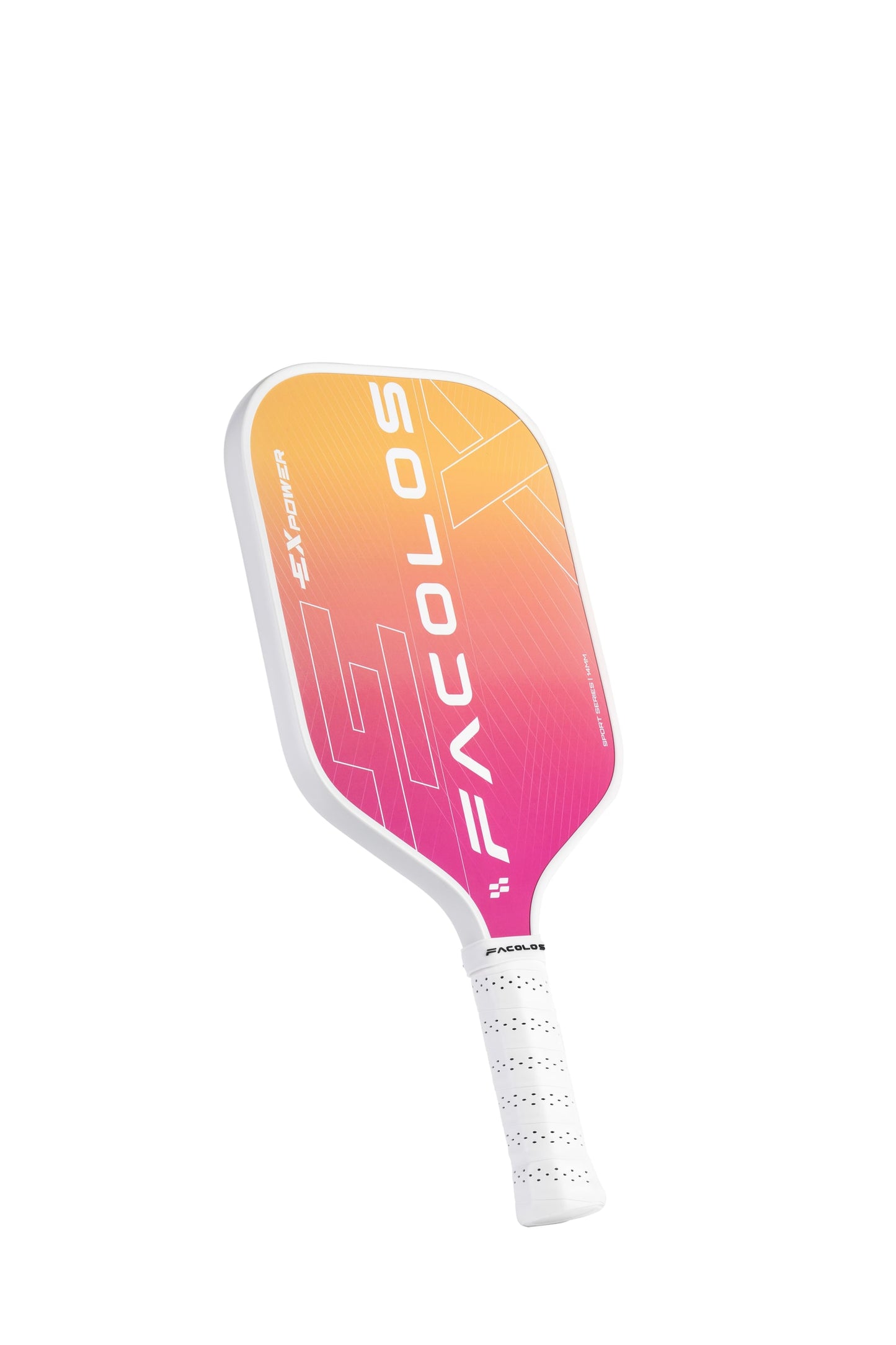 FACOLOS SPORTS SERIES EX POWER (SET OF 2 PADDLES + BALLS) 14MM – WHITE PICKLEBALL PADDLE
