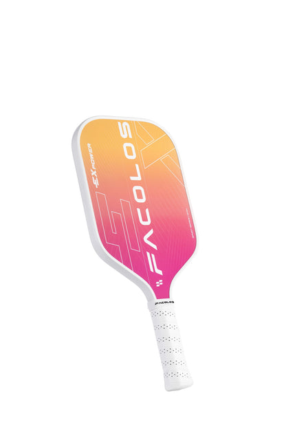 FACOLOS SPORTS SERIES EX POWER (SET OF 2 PADDLES + BALLS) 14MM – WHITE PICKLEBALL PADDLE