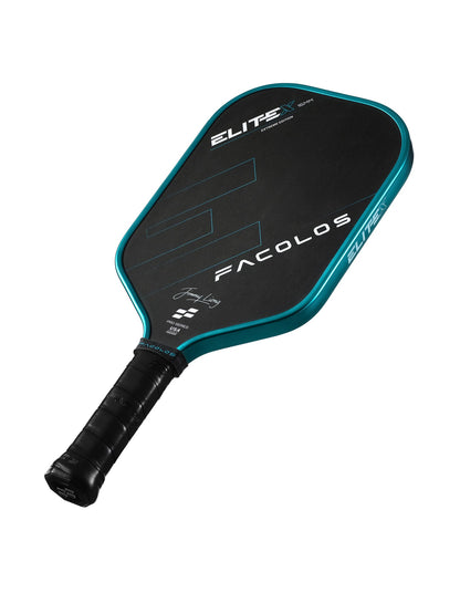 FACOLOS LIMITED EDITION ELITE X ELONGATED MALAY CHROME 16MM - GREEN PICKLEBALL PADDLE