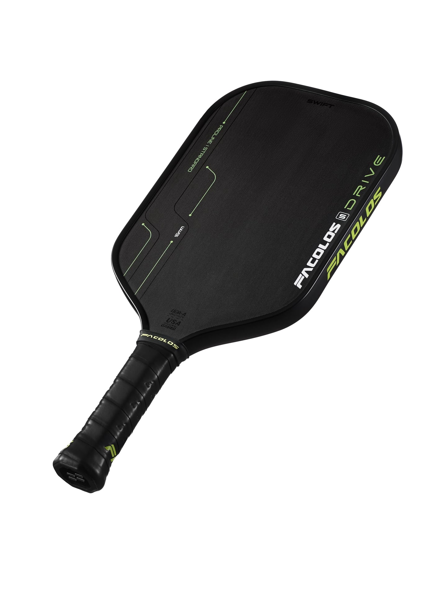 FACOLOS PRO SERIES DRIVE SWIFT 16MM - NEON PICKLEBALL PADDLE