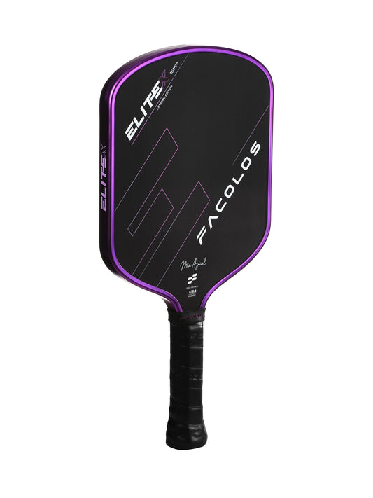 FACOLOS PRO SERIES ELITE X ELONGATED MALAY CHROME 16MM - PURPLE PICKLEBALL PADDLE