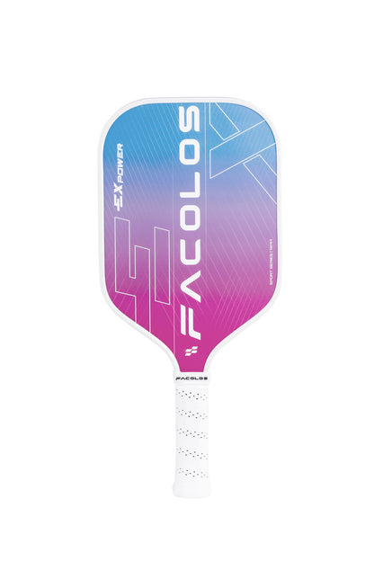 FACOLOS SPORTS SERIES EX POWER (SET OF 2 PADDLES + BALLS) 14MM – WHITE PICKLEBALL PADDLE