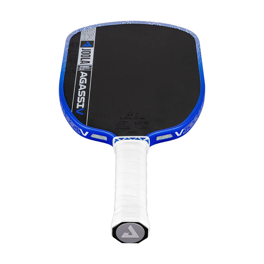 Royal Blue JOOLA Agassi Pro V Carbon Fiber Pickleball Paddle