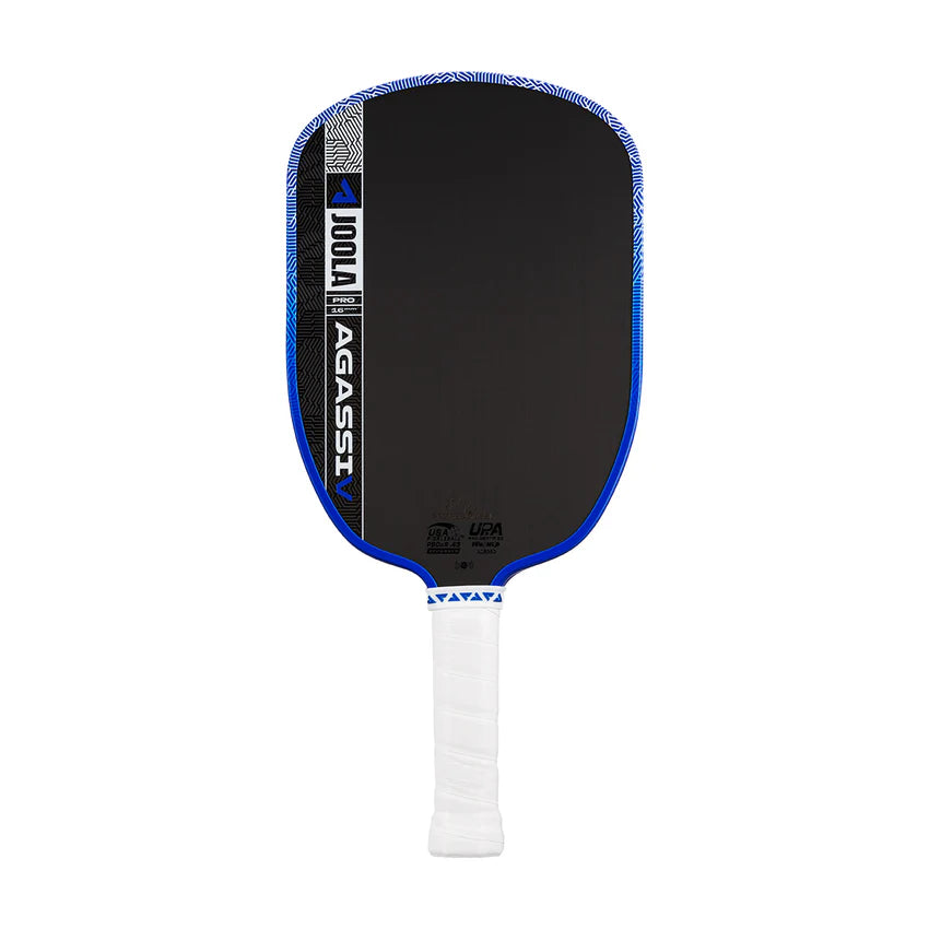 JOOLA Agassi Pro V Pickleball Paddle Side Angle View Blue