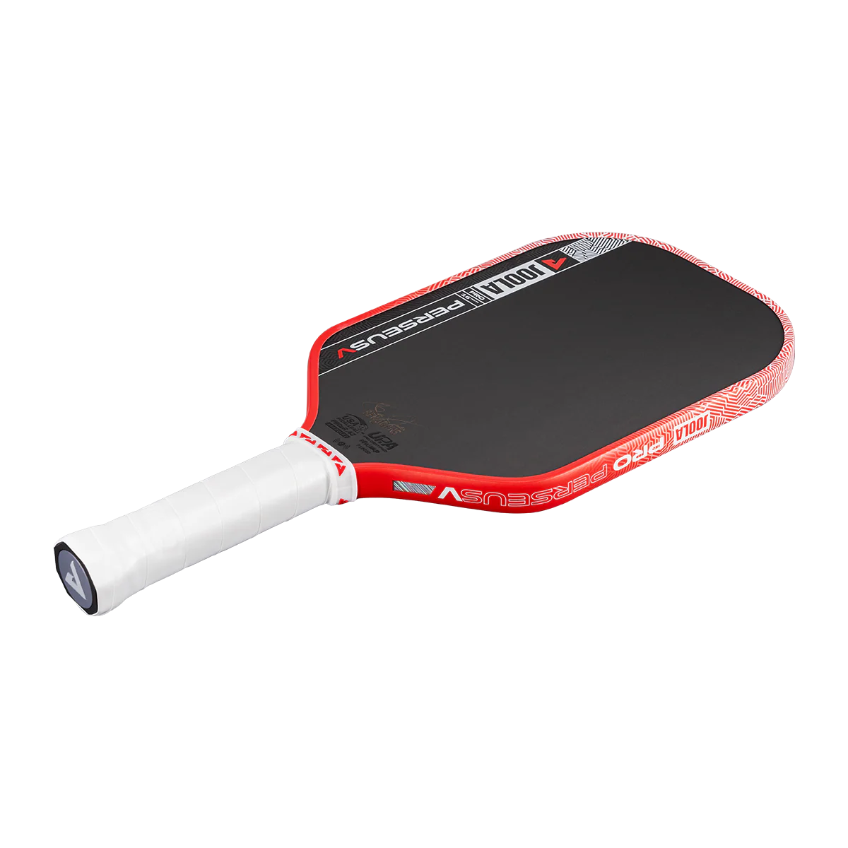 JOOLA Perseus Pro V 16MM Blaze Red Pickleball Paddle Side View
