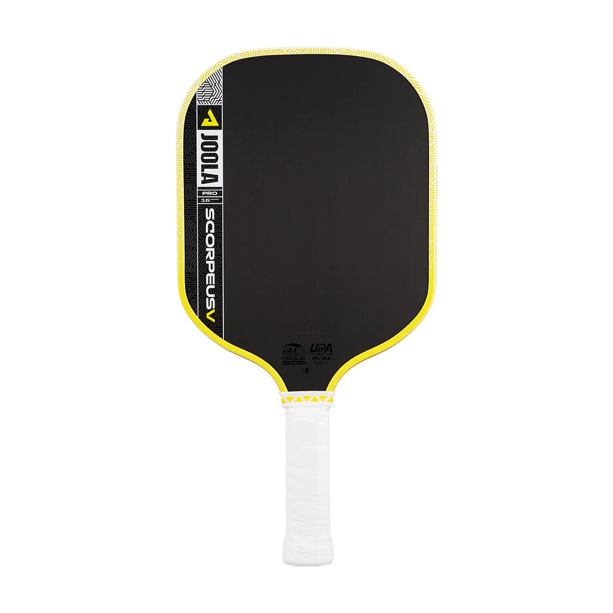 JOOLA SCORPEUS PRO V 16MM - YELLOW (ANNA BRIGHT) PICKLEBALL PADDLE