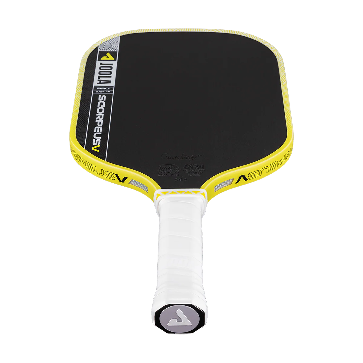 JOOLA SCORPEUS PRO V 16MM - YELLOW (ANNA BRIGHT) PICKLEBALL PADDLE