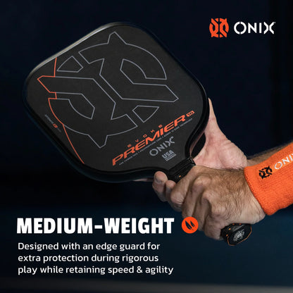 ONIX EVOKE PREMIER RAW CARBON 16MM PICKLEBALL PADDLE
