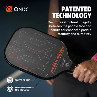 ONIX EVOKE PREMIER RAW CARBON 10MM PICKLEBALL PADDLE
