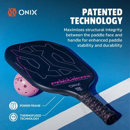 ONIX EVOKE PREMIER RAW CARBON  12MM PICKLEBALL PADDLE