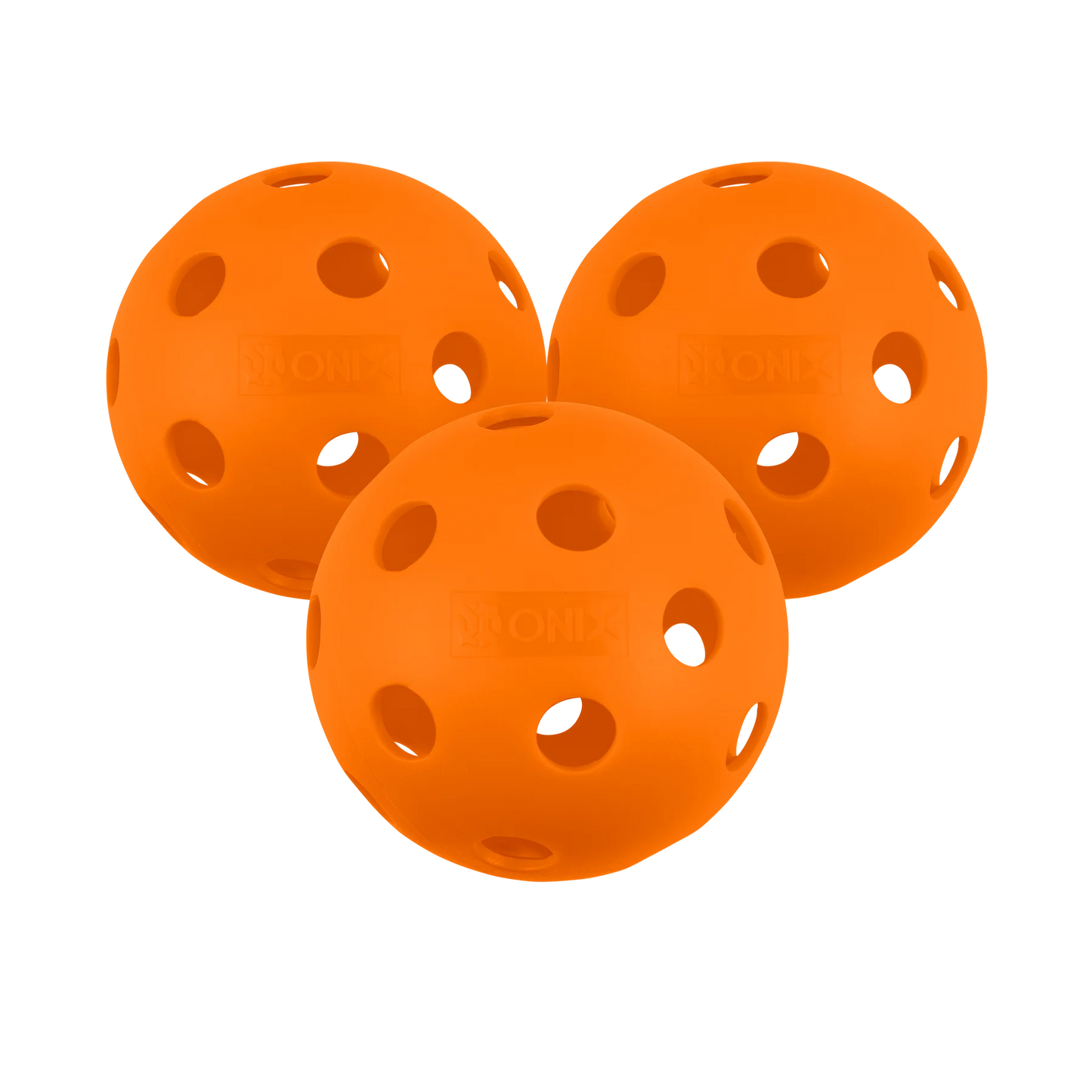 ONIX FUSE INDOOR PICKLEBALLS(PACK OF 3)- ORANGE