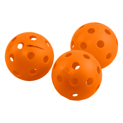 ONIX FUSE INDOOR PICKLEBALLS(PACK OF 3)- ORANGE