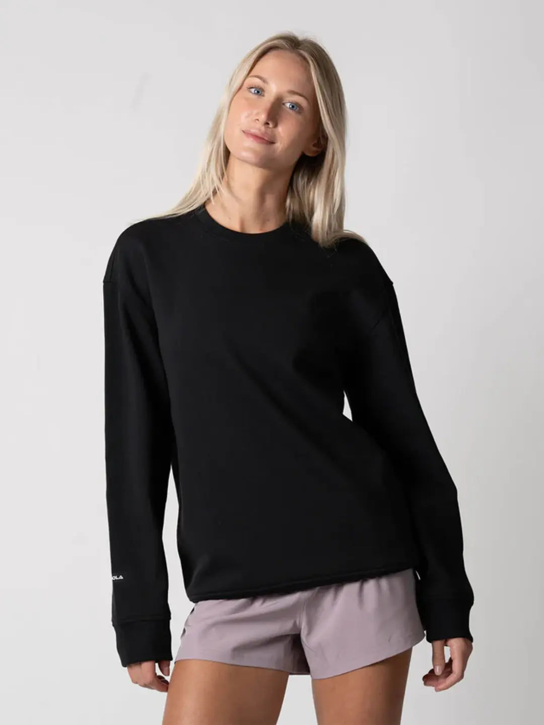 JOOLA UNISEX FLEECE CREW BLACK