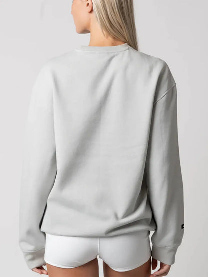 JOOLA UNISEX FLEECE CREW GRAVITY GRAY HEATHER