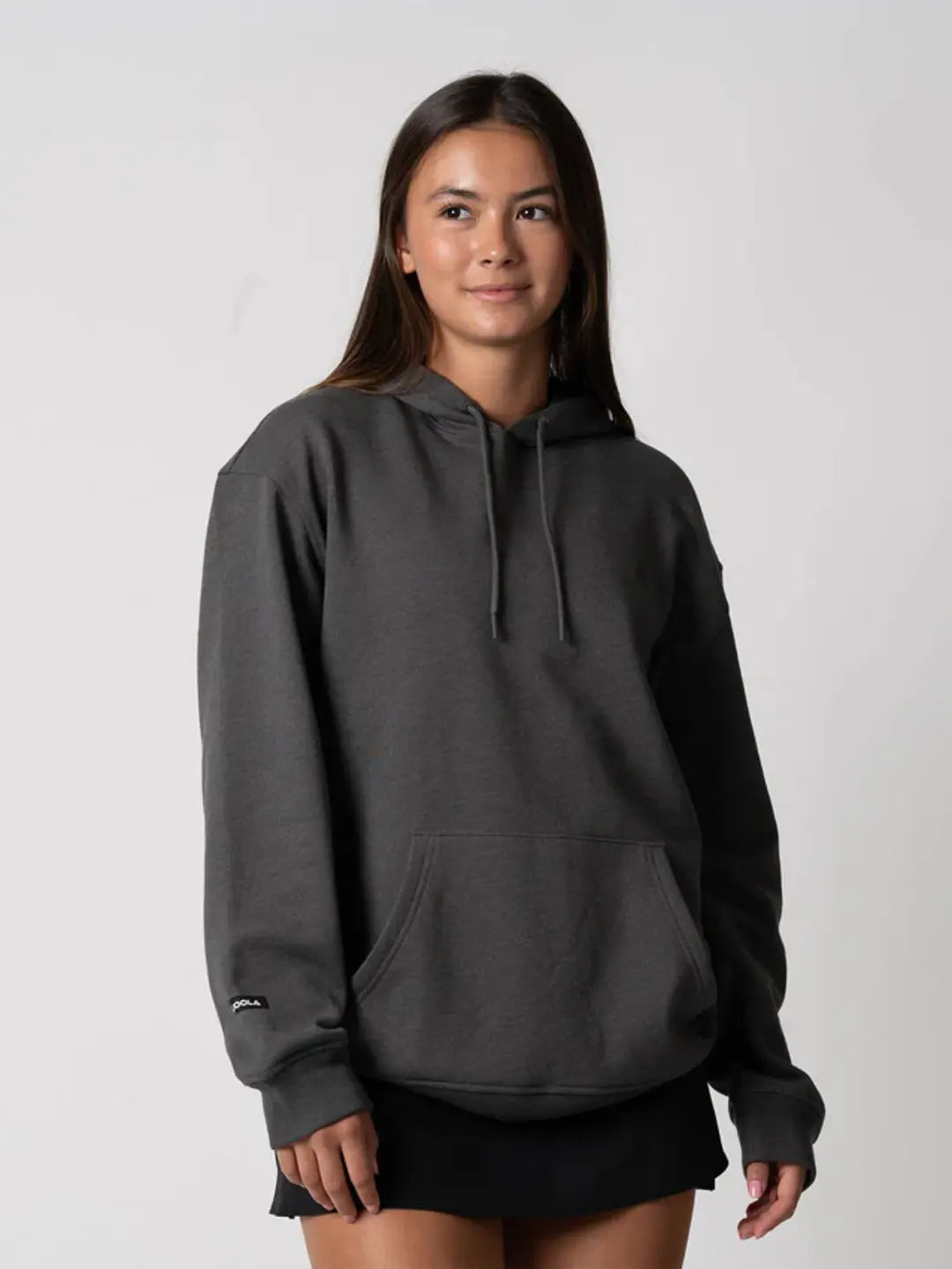 JOOLA UNISEX FLEECE HOODIE CHARCOAL GRAY HEATHER