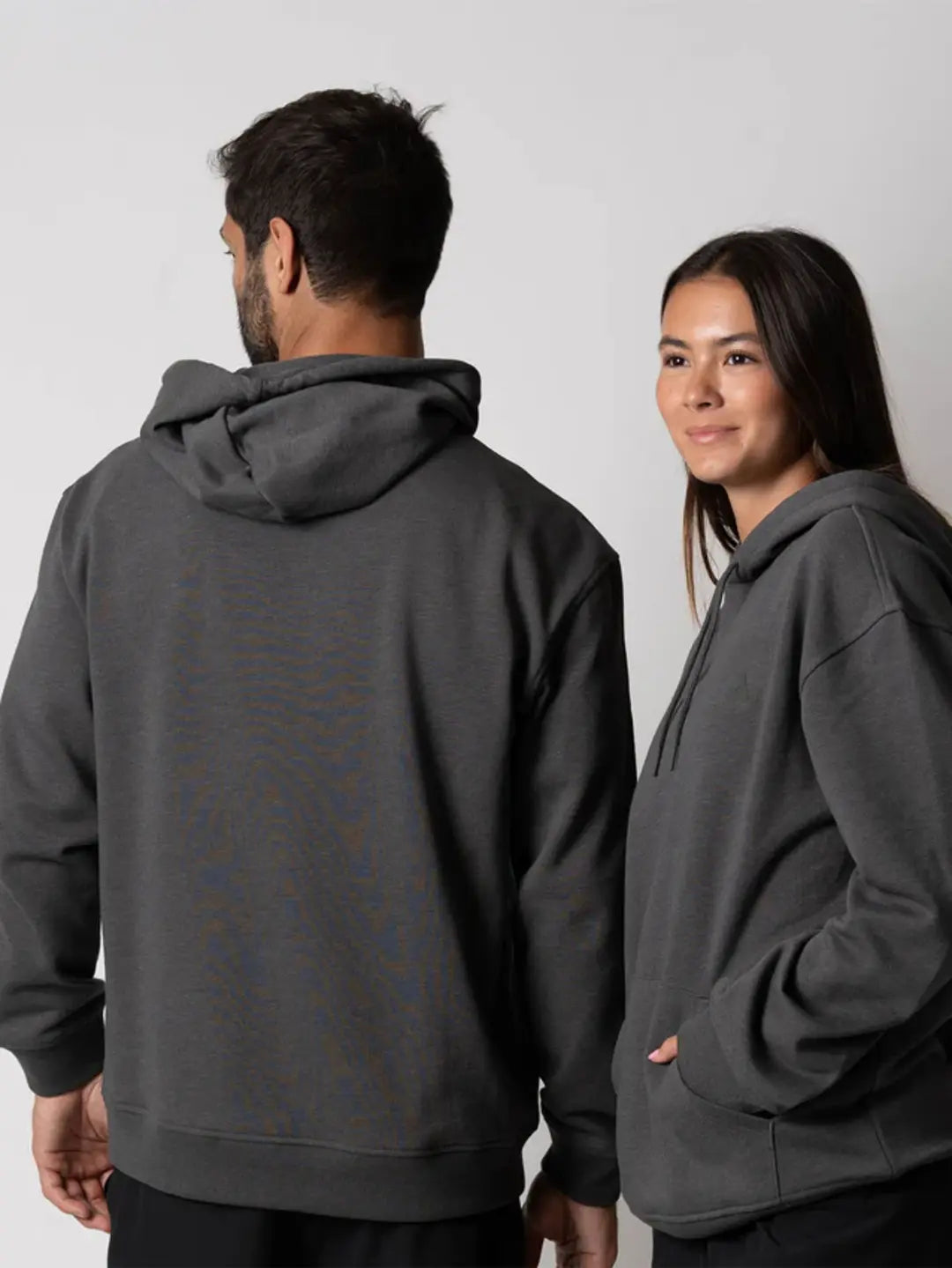 JOOLA UNISEX FLEECE HOODIE CHARCOAL GRAY HEATHER